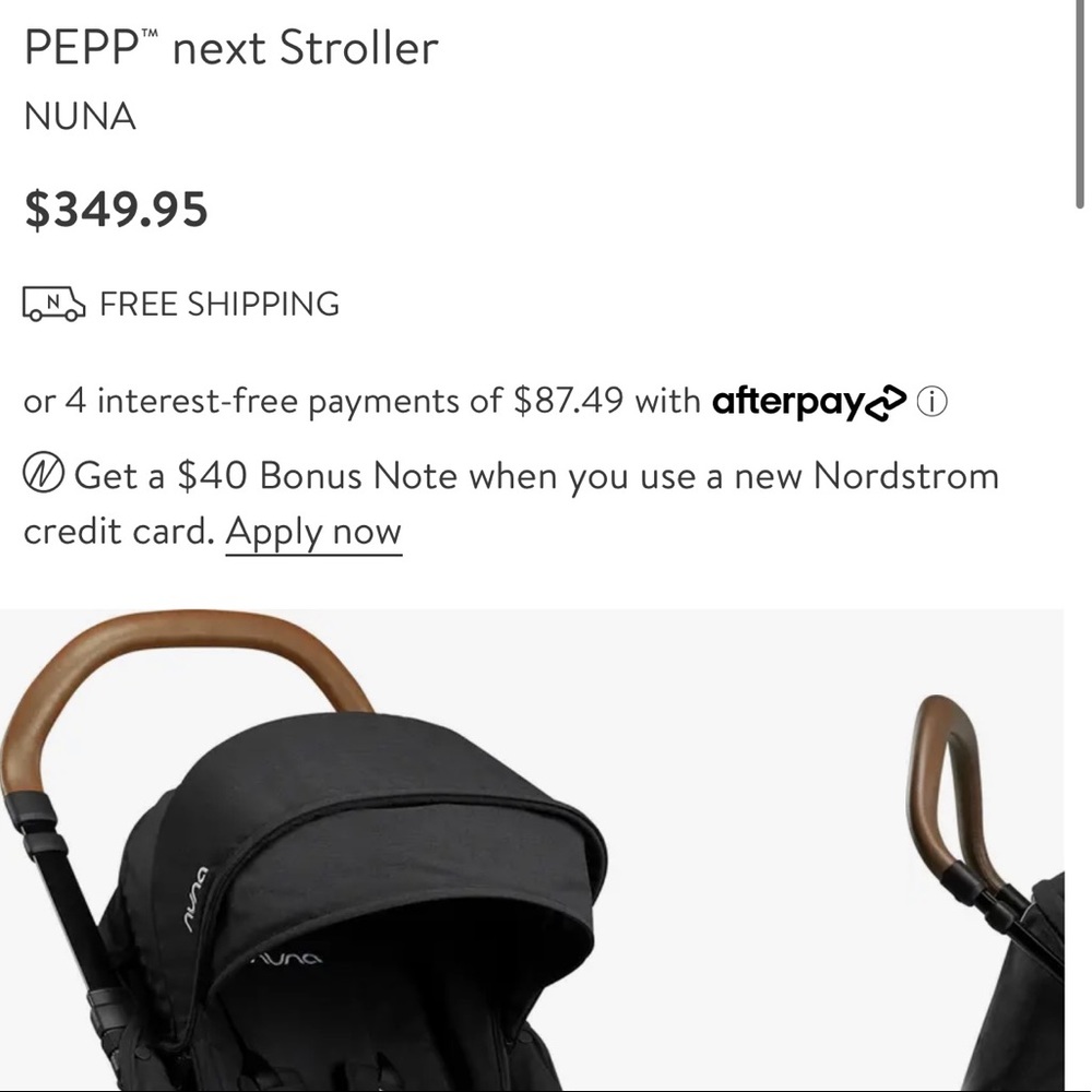 Nuna pepp next stroller